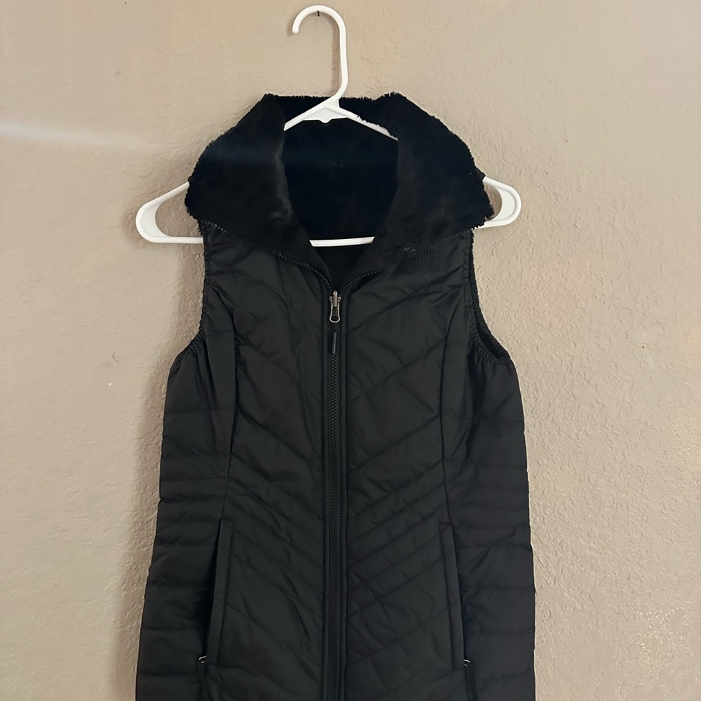 Women's Black North Face Vest